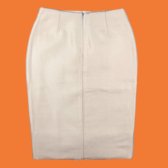 Richard Nicoll Beige & Tan Two-Tone Pencil Skirt Size US 6 - Picture 2 of 8